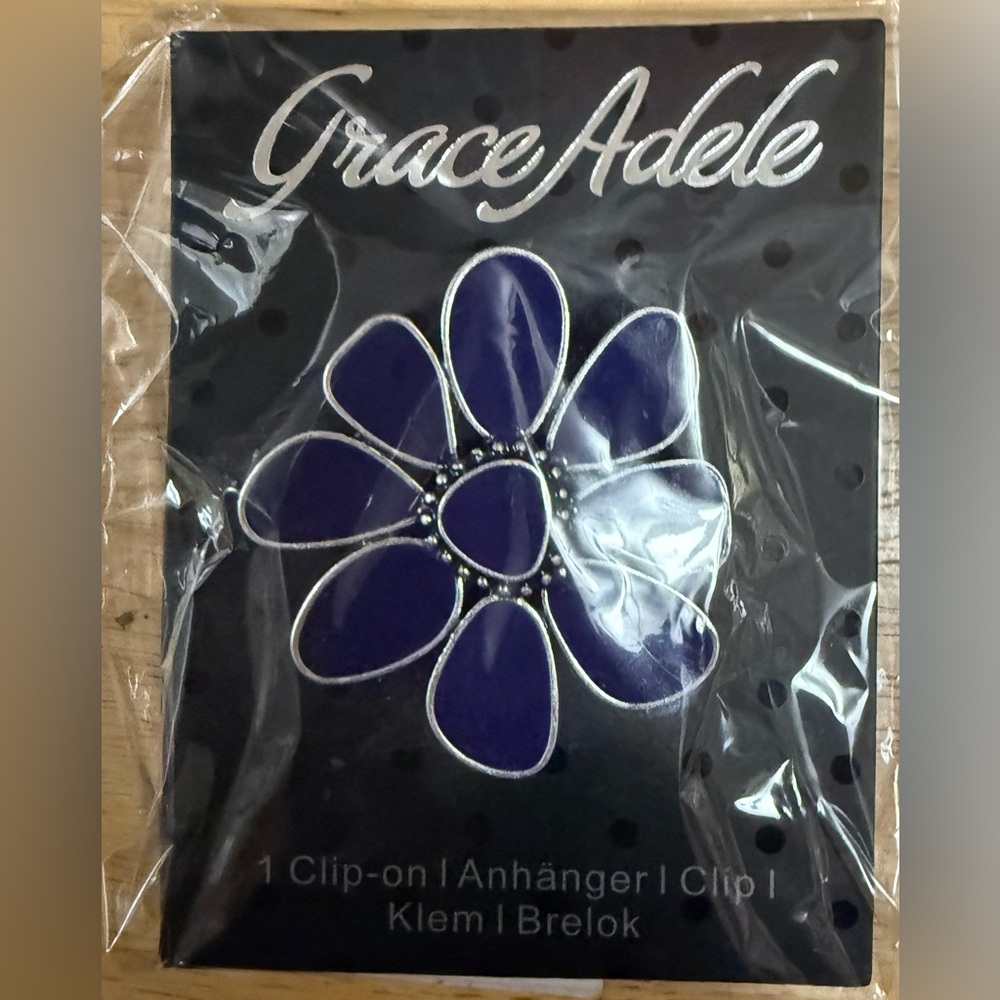 Grace Adele Purple Hair Flower Accessory